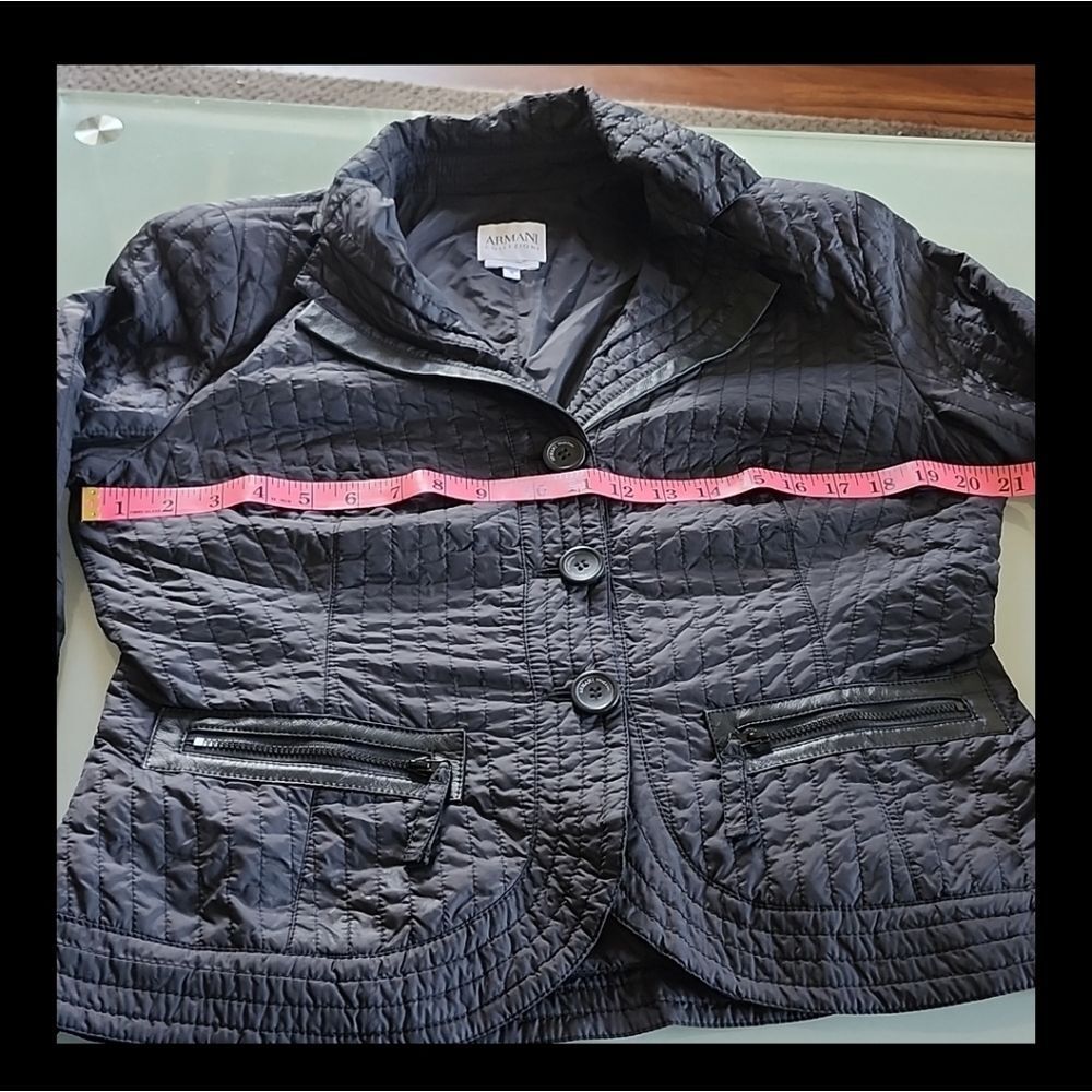 Armani Collezioni Tailored Fit Nylon Puffer Gorpcore Jacket Size 10 - Picture 6 of 12